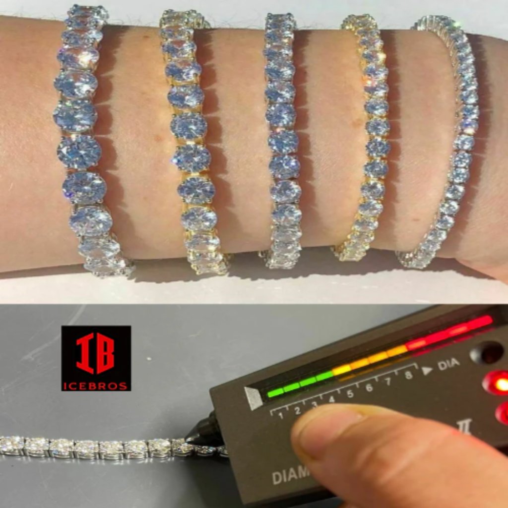 4mm (6'') (6.5'') (7'') (7.5'') (8'') (8.5'') (9'') Icebros 14k Gold Bracelet